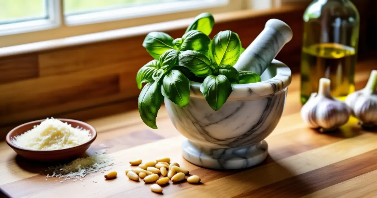 Pesto resepti 2026 – täydellinen ohje kotitekoiseen pestoon